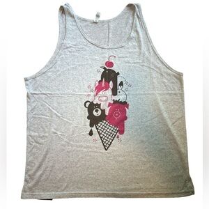 Silver Fuchs NYC animal cone tank top